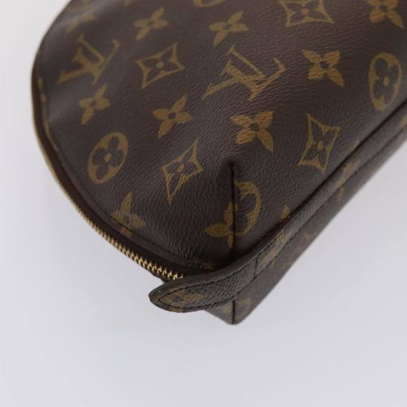 LOUIS VUITTON Monogram Trousse Demi Ronde Cosmetic Pouch M47520 LV Auth 82041 - Picture 14 of 16